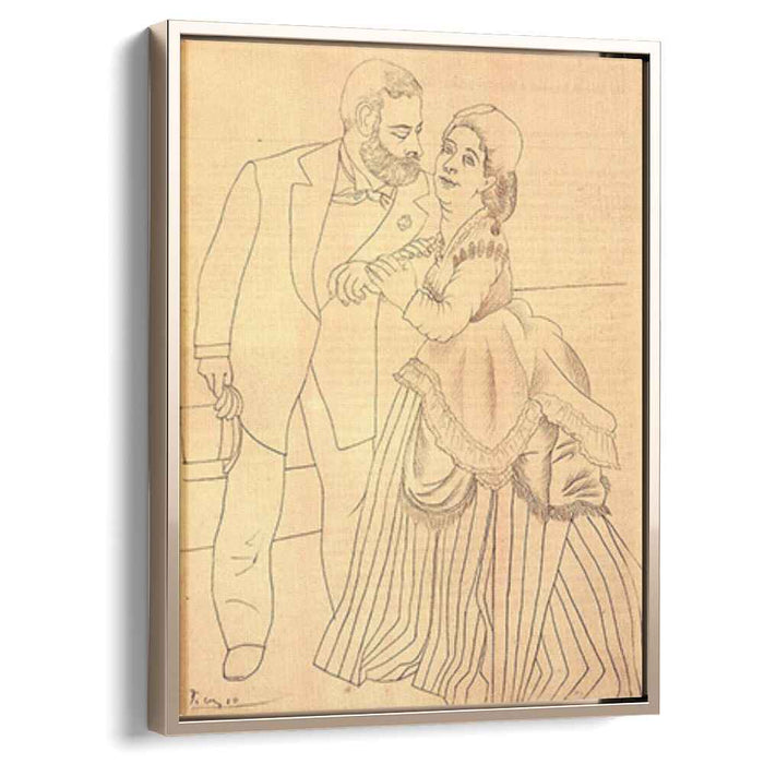 Spouses Sisley after the 'The Betrothed' by Auguste Renoir (1919) by Pablo Picasso