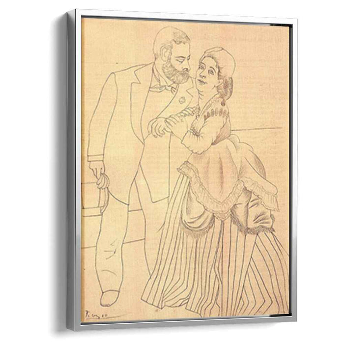 Spouses Sisley after the 'The Betrothed' by Auguste Renoir (1919) by Pablo Picasso