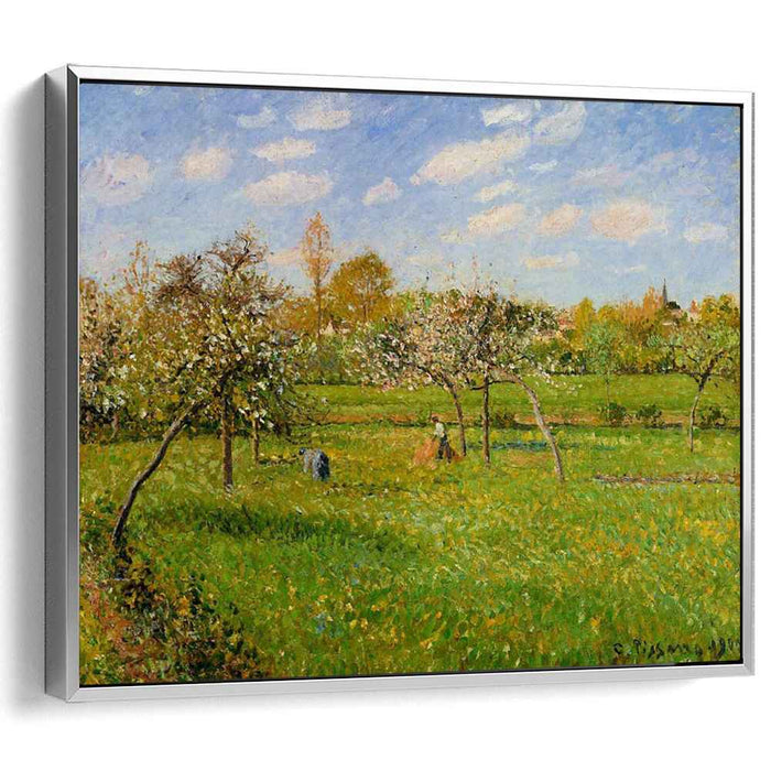 Spring Morning, Cloudy, Eragny by Camille Pissarro