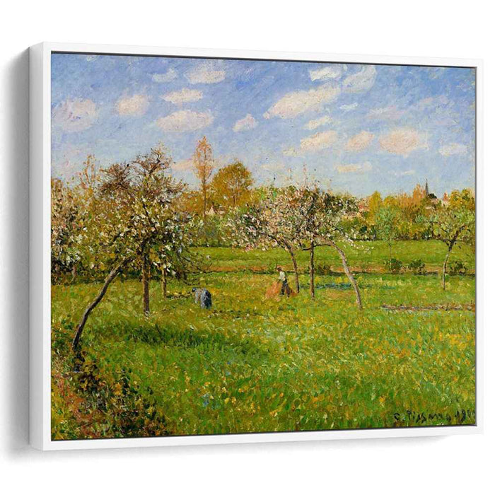 Spring Morning, Cloudy, Eragny by Camille Pissarro