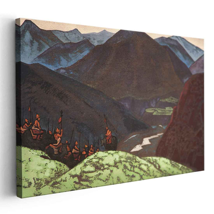 Squad of Geser Khan (1931) by Nicholas Roerich