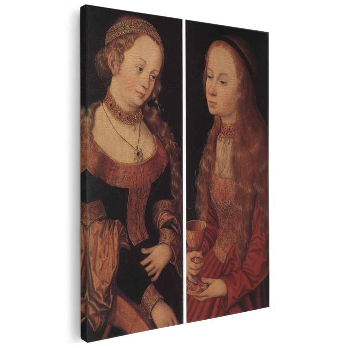 St. Catherine and St. Barbara by Lucas Cranach the Elder