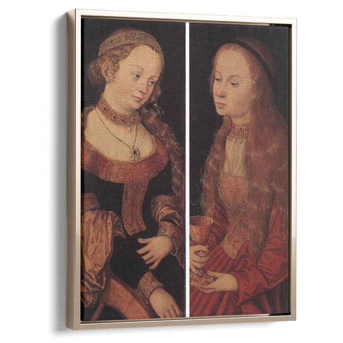 St. Catherine and St. Barbara by Lucas Cranach the Elder