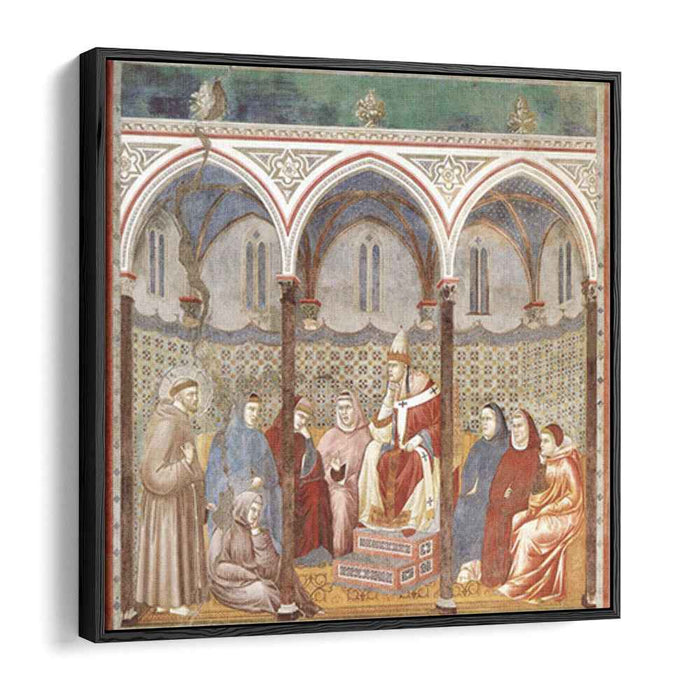 St. Francis Preaching a Sermon to Pope Honorius III (1299) by Giotto