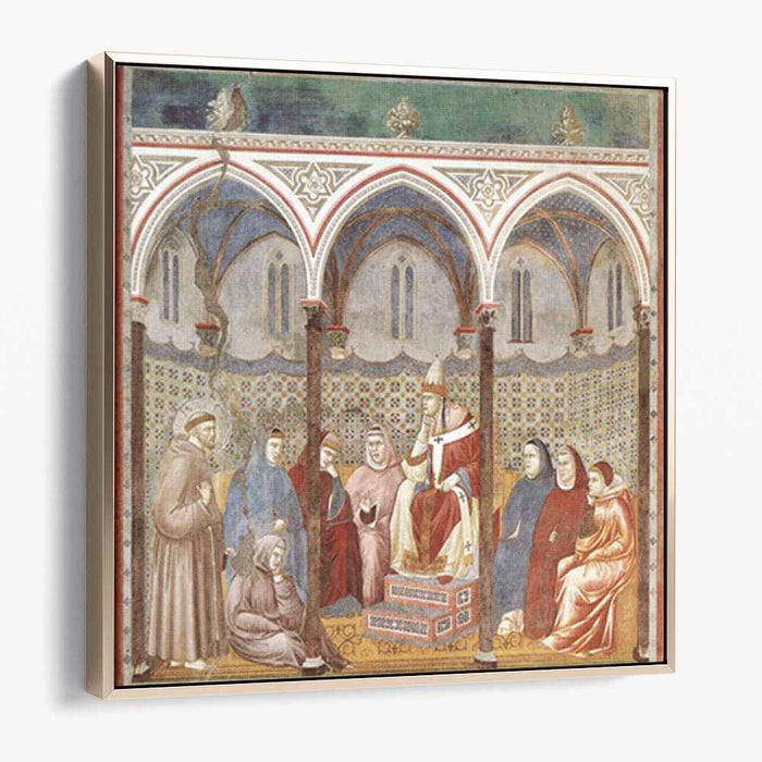 St. Francis Preaching a Sermon to Pope Honorius III (1299) by Giotto