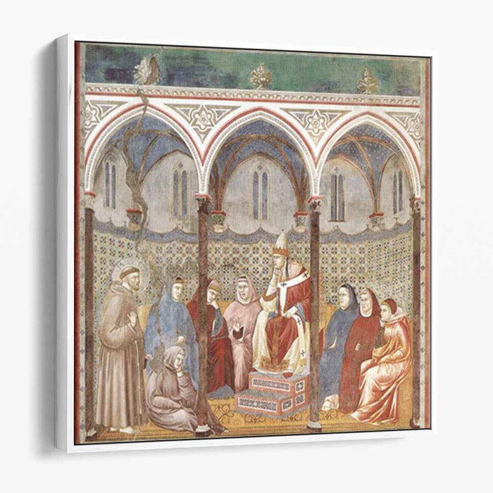 St. Francis Preaching a Sermon to Pope Honorius III (1299) by Giotto