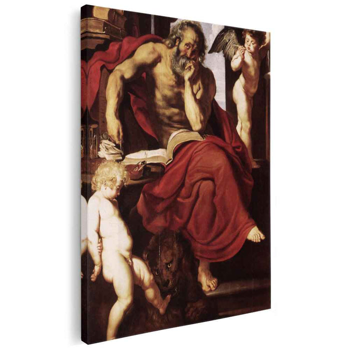 St. Jerome in His Hermitage (1609) by Peter Paul Rubens