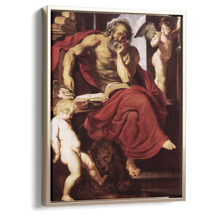 St. Jerome in His Hermitage (1609) by Peter Paul Rubens