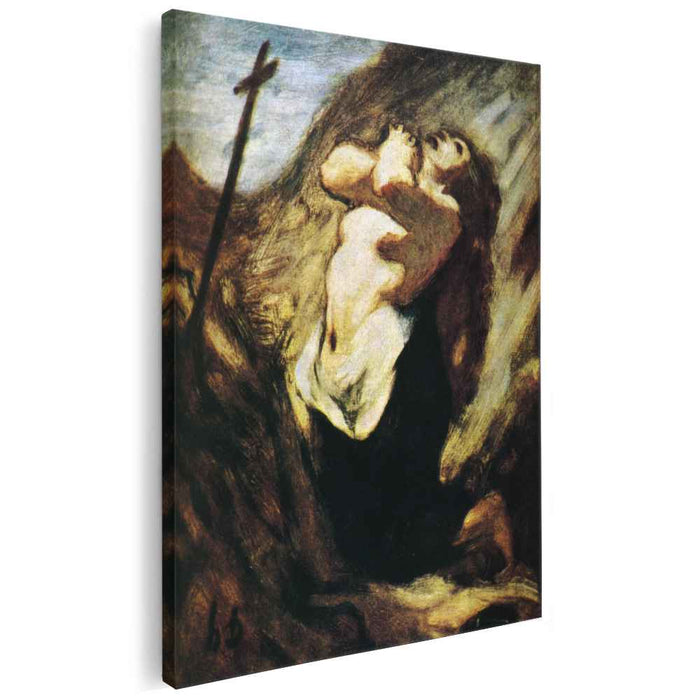 St. Magdalene in the Desert (1852) by Honore Daumier