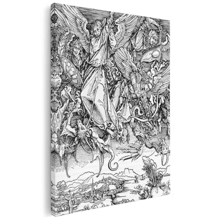 St Michael Fighting the Dragon (1498) by Albrecht Durer