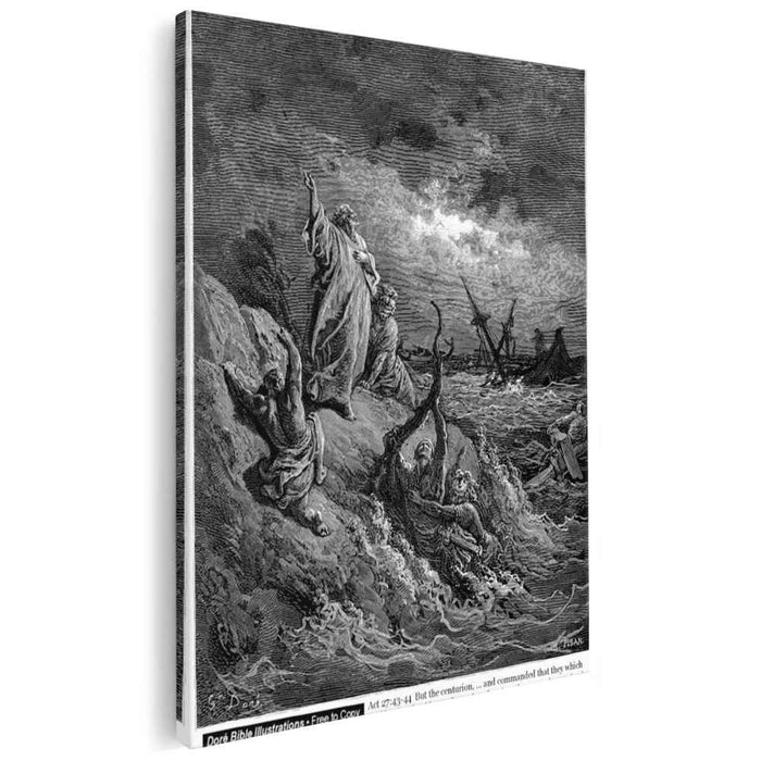 St. Paul Shipwrecked by Gustave Dore