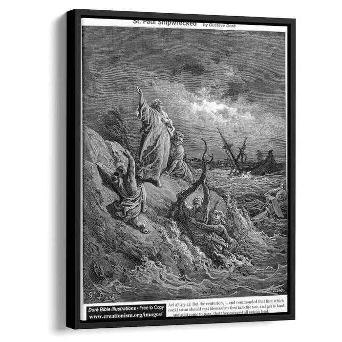 St. Paul Shipwrecked by Gustave Dore