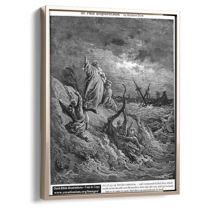 St. Paul Shipwrecked by Gustave Dore