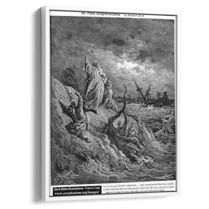 St. Paul Shipwrecked by Gustave Dore