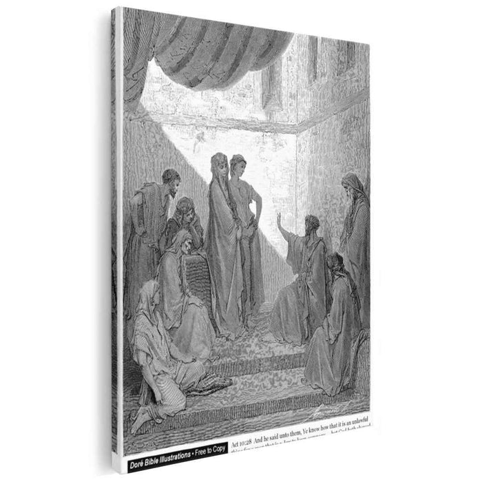 St.Peter In The House Of Cornelius by Gustave Dore