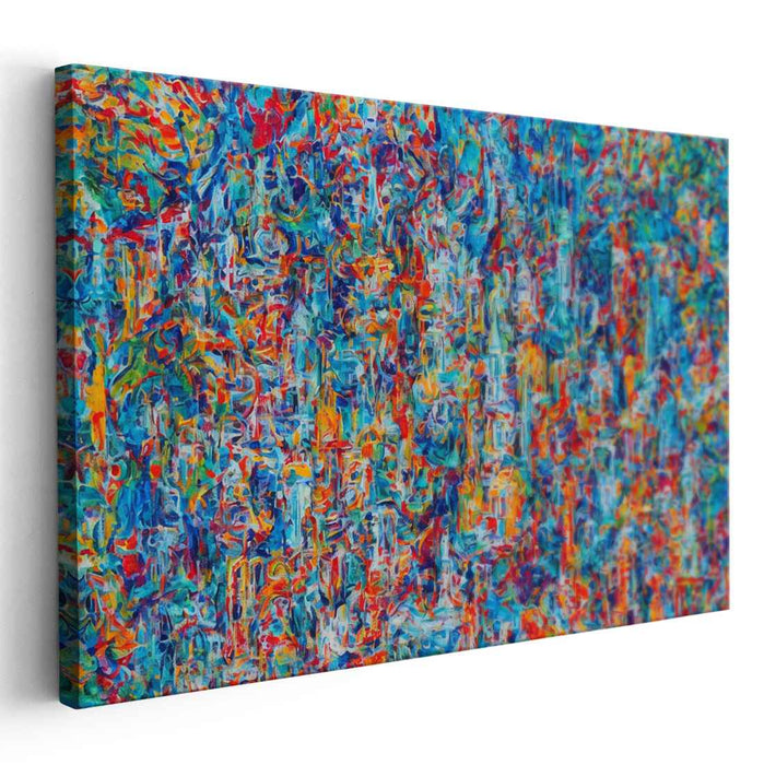 Colorful Orchestra: A Symphony of Color Abstract Canvas Art