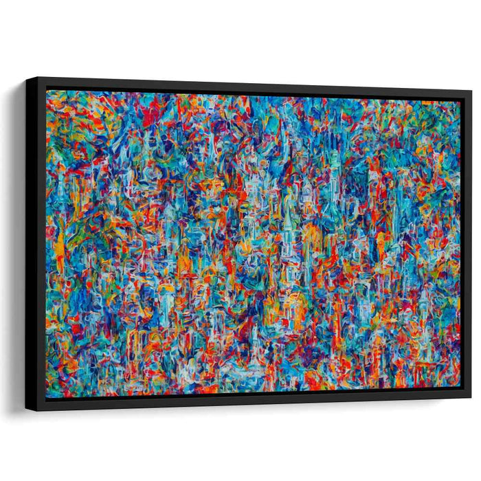 Colorful Orchestra: A Symphony of Color Abstract Canvas Art