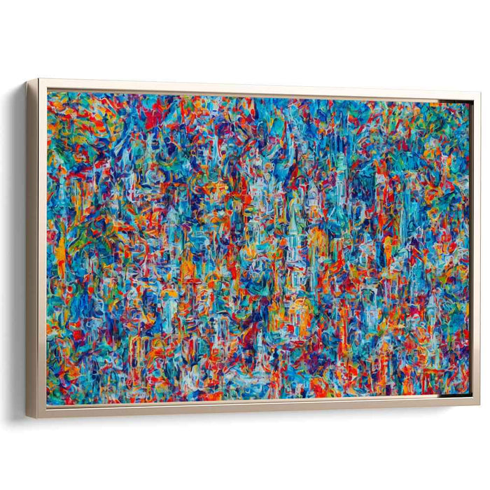 Colorful Orchestra: A Symphony of Color Abstract Canvas Art