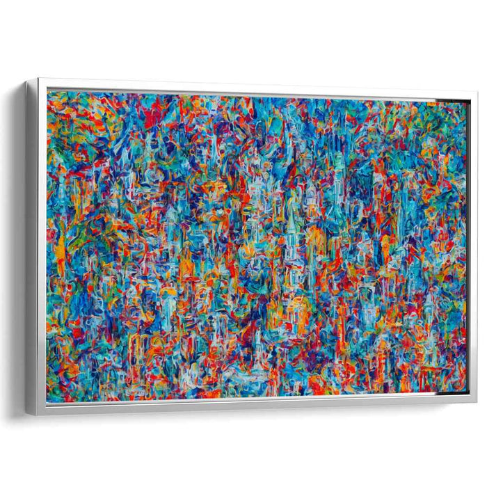 Colorful Orchestra: A Symphony of Color Abstract Canvas Art