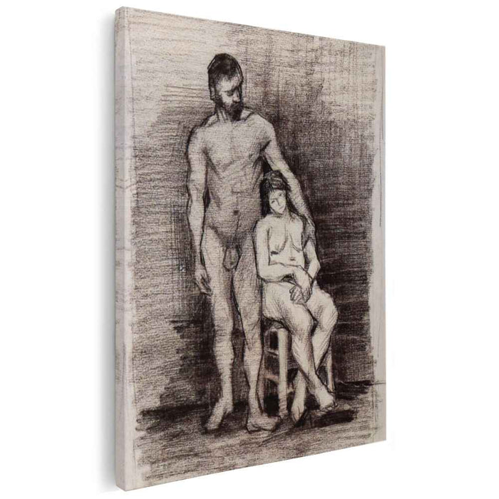 Standing Male and Seated Female Nudes (1887) by Vincent van Gogh