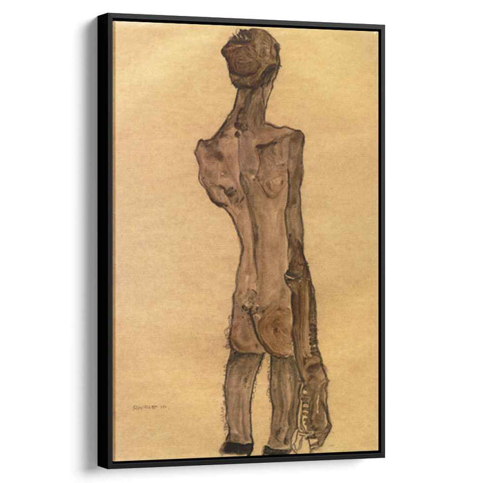 Standing Male Nude, Back View by Egon Schiele