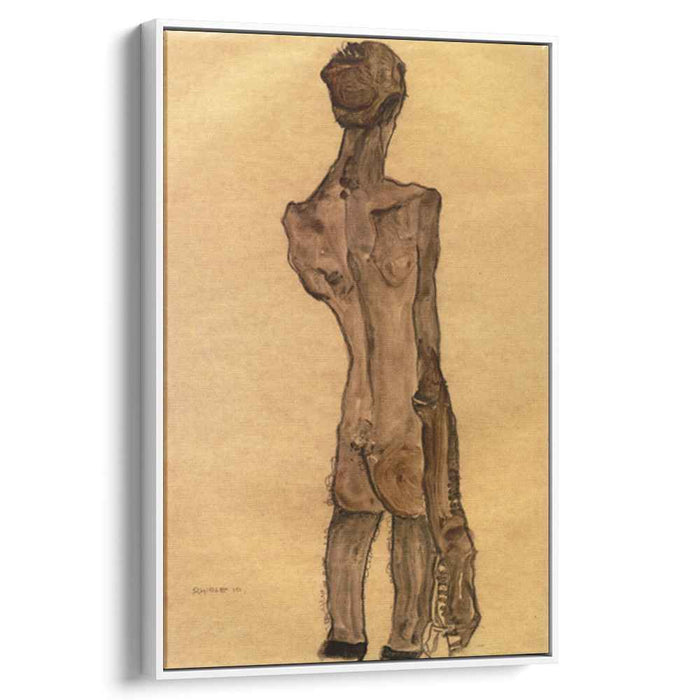 Standing Male Nude, Back View by Egon Schiele