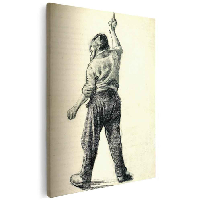 Standing Man Seen from the Back (1886) by Vincent van Gogh