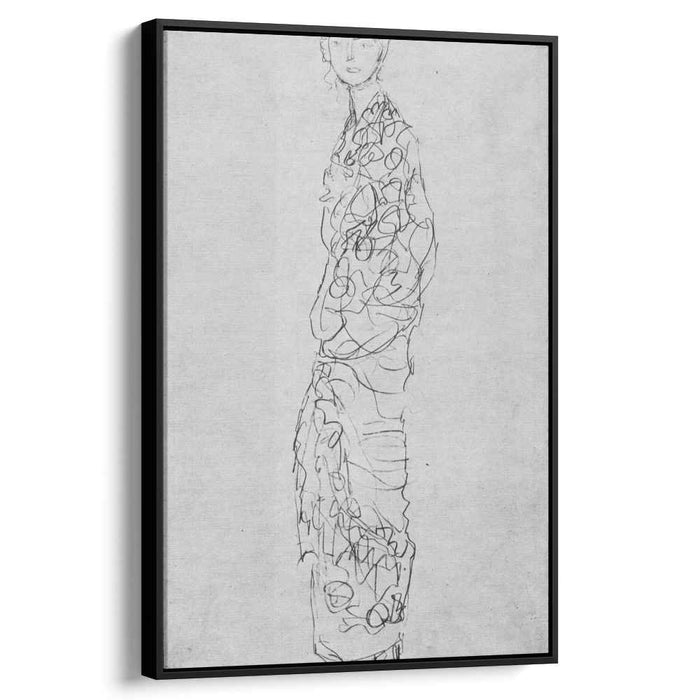 Standing Woman in Kimono (Dame im Kimono) (1918) by Gustav Klimt