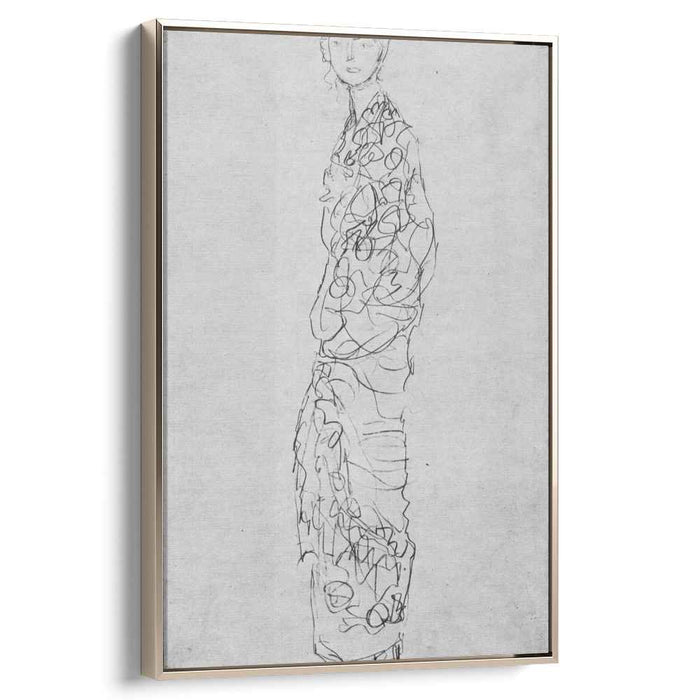 Standing Woman in Kimono (Dame im Kimono) (1918) by Gustav Klimt