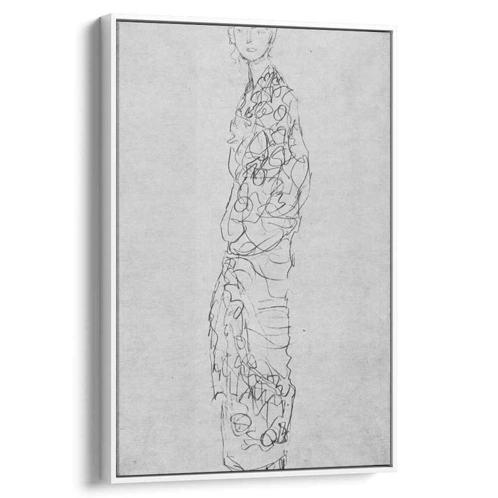 Standing Woman in Kimono (Dame im Kimono) (1918) by Gustav Klimt