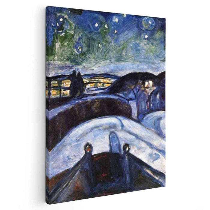 Starry night (1924) by Edvard Munch