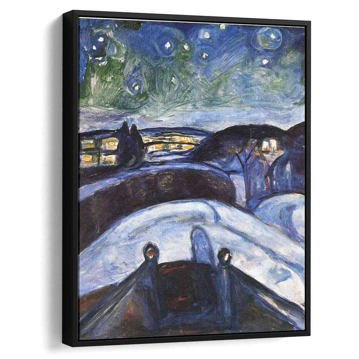 Starry night (1924) by Edvard Munch