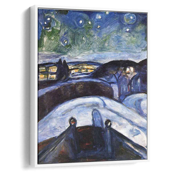 Starry night (1924) by Edvard Munch