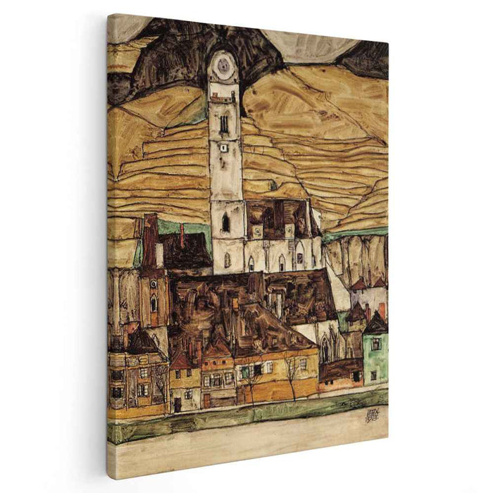 Stein on the Danube (1913) by Egon Schiele