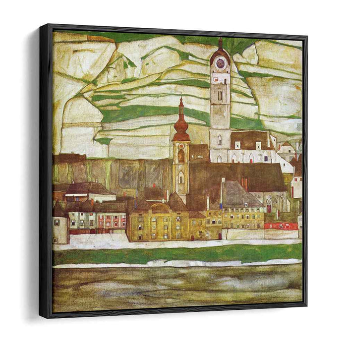 Stein on the Danube, Seen from the South (1913) by Egon Schiele