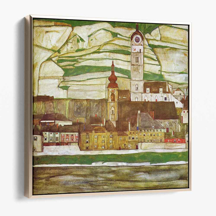 Stein on the Danube, Seen from the South (1913) by Egon Schiele