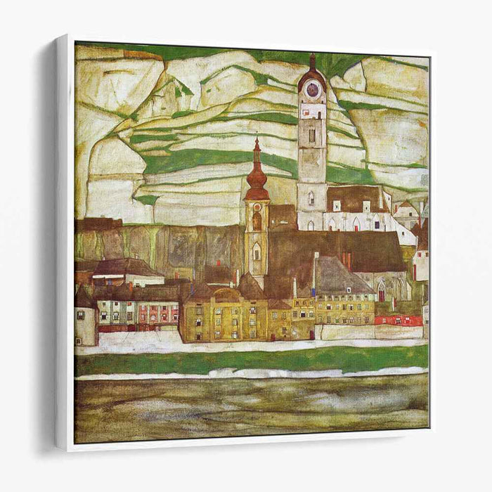 Stein on the Danube, Seen from the South (1913) by Egon Schiele