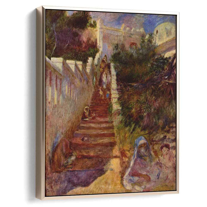 Steps in Algiers (1882) by Pierre-Auguste Renoir