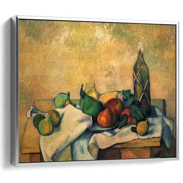 Still life, bottle of rum by Paul Cezanne