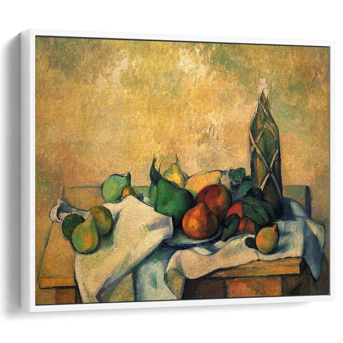 Still life, bottle of rum by Paul Cezanne