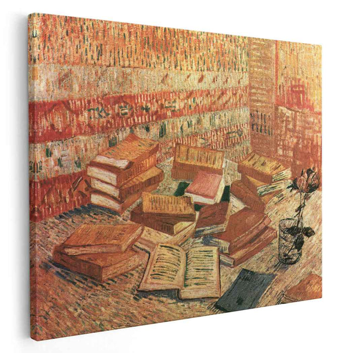 Still Life - French Novels and Rose (1888) by Vincent Van Gogh