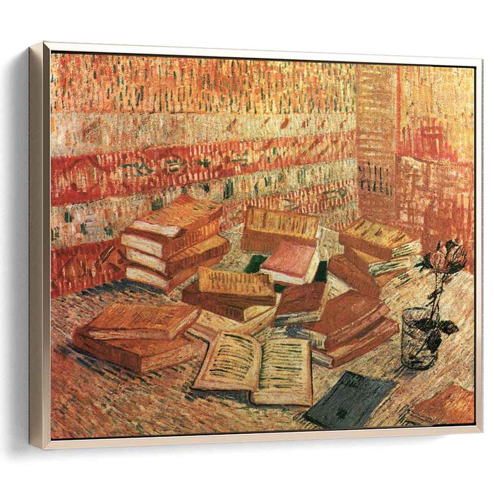 Still Life - French Novels and Rose (1888) by Vincent Van Gogh