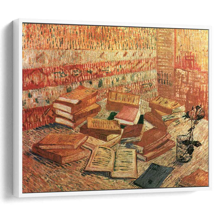 Still Life - French Novels and Rose (1888) by Vincent Van Gogh