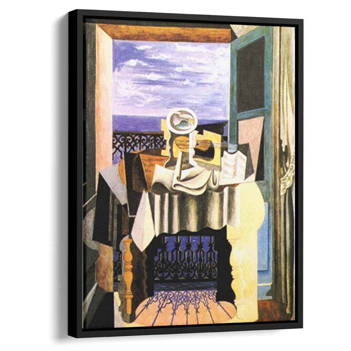 Still life in front of a window at Saint-Raphael (1919) by Pablo Picasso