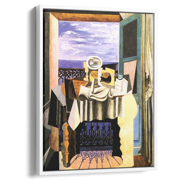 Still life in front of a window at Saint-Raphael (1919) by Pablo Picasso
