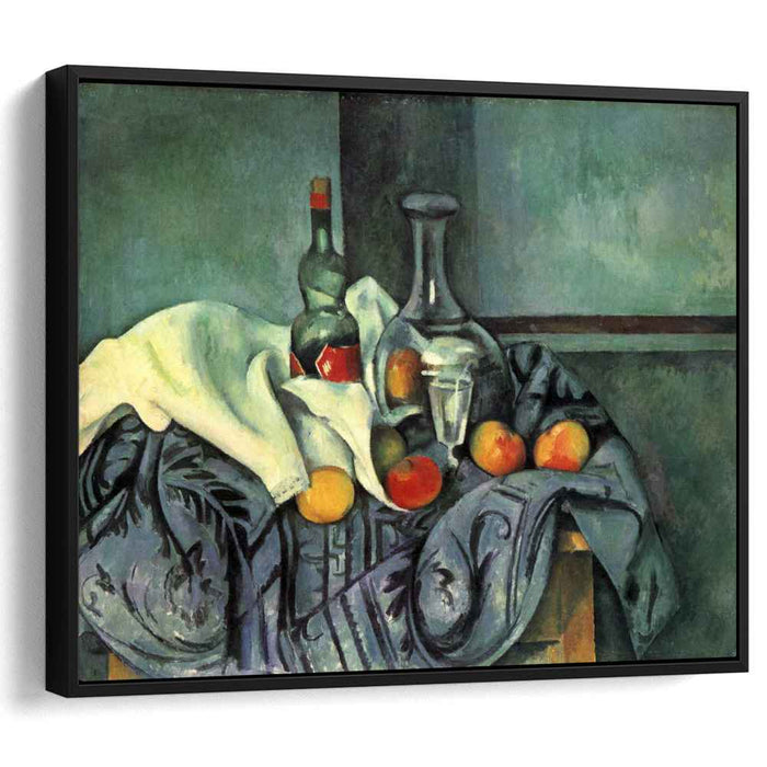 Still life, peppermint bottle by Paul Cezanne