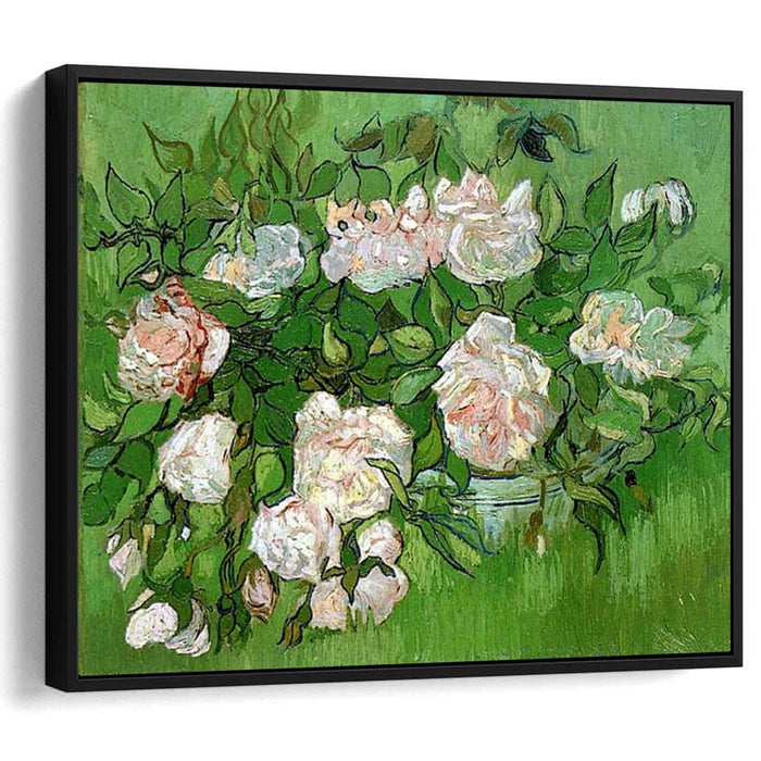 Still Life - Pink Roses (1890) by Vincent van Gogh