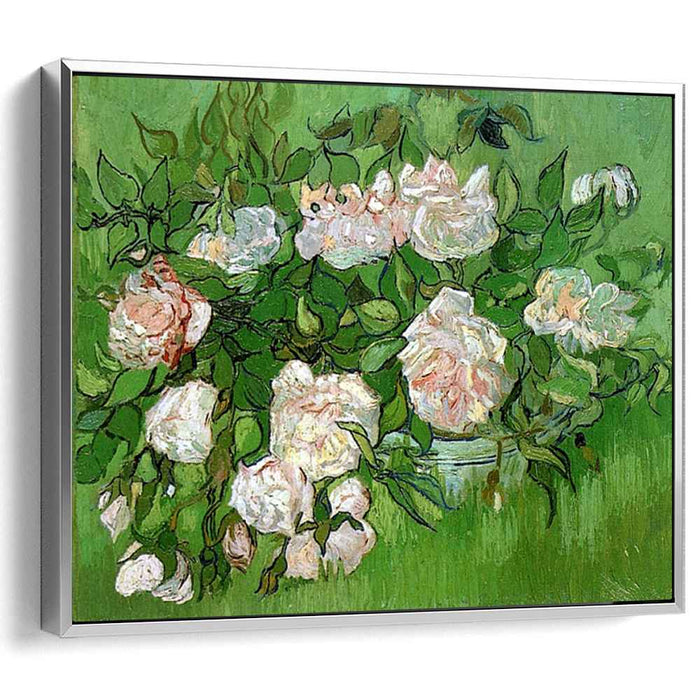 Still Life - Pink Roses (1890) by Vincent van Gogh