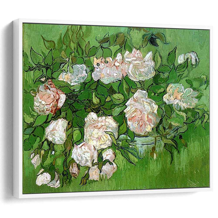 Still Life - Pink Roses (1890) by Vincent van Gogh