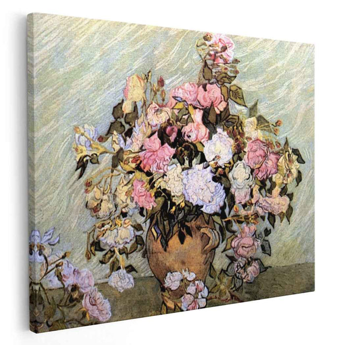 Still Life Vase with Roses (1890) by Vincent van Gogh